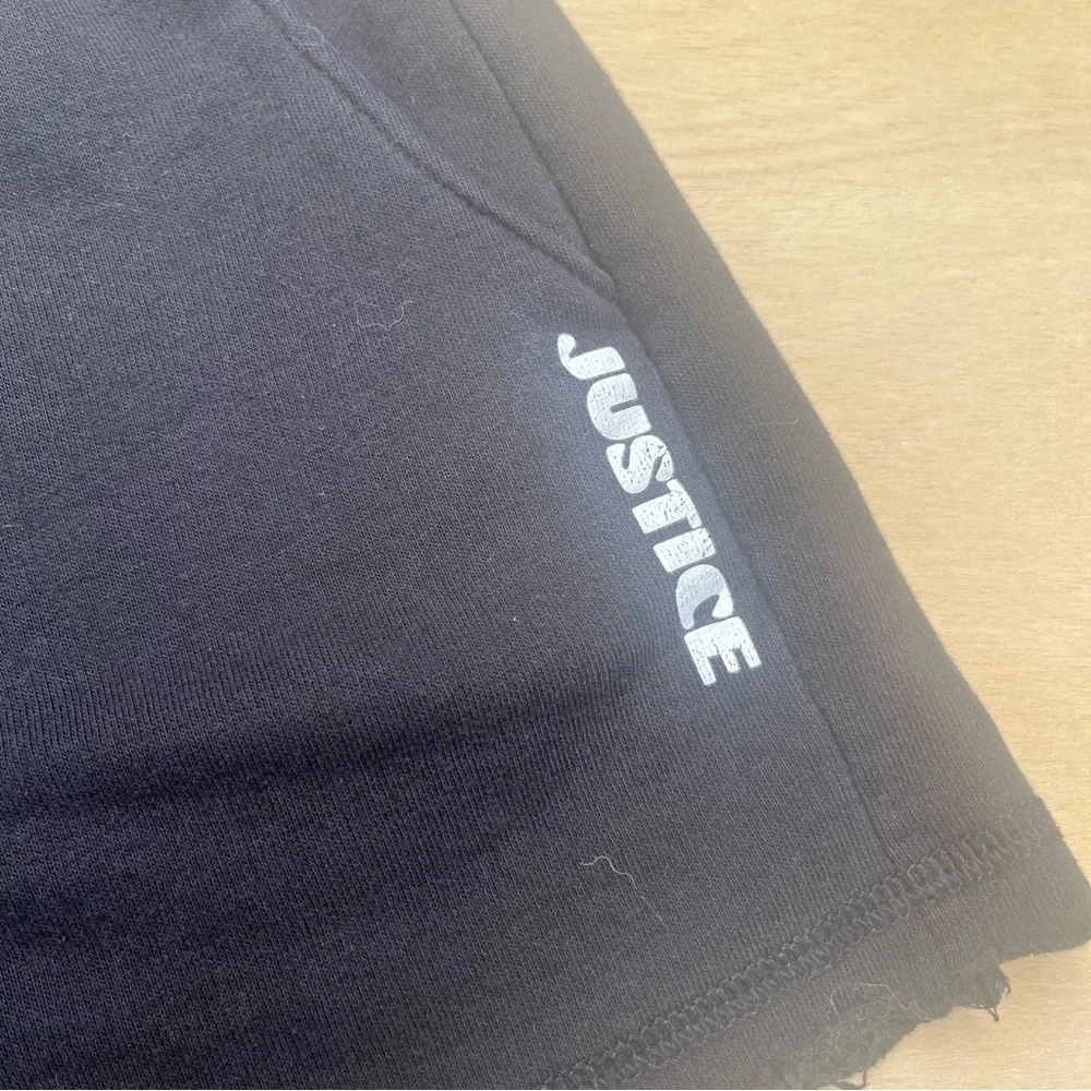 Kids Girls Justice Black Shorts Size Medium